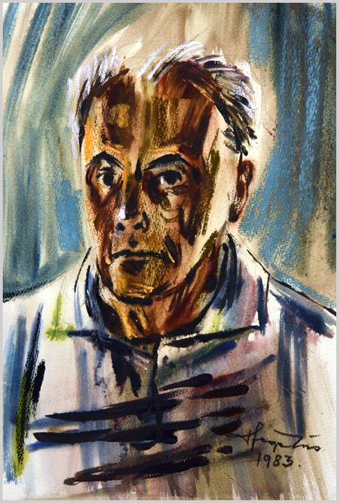 „Miért, hogy Rembrandt, Van Gogh – vagy Einstein, Chagall, Pilinszky – arcába hasít vájatokat az elmúlás felé haladás, hogy bőrük rokona a tengermélyi alakzatoknak, széltépázta sivatagoknak, holdbéli krátereknek, sivár hegyóriások gyűrődéseinek?” (S.N.K.)
